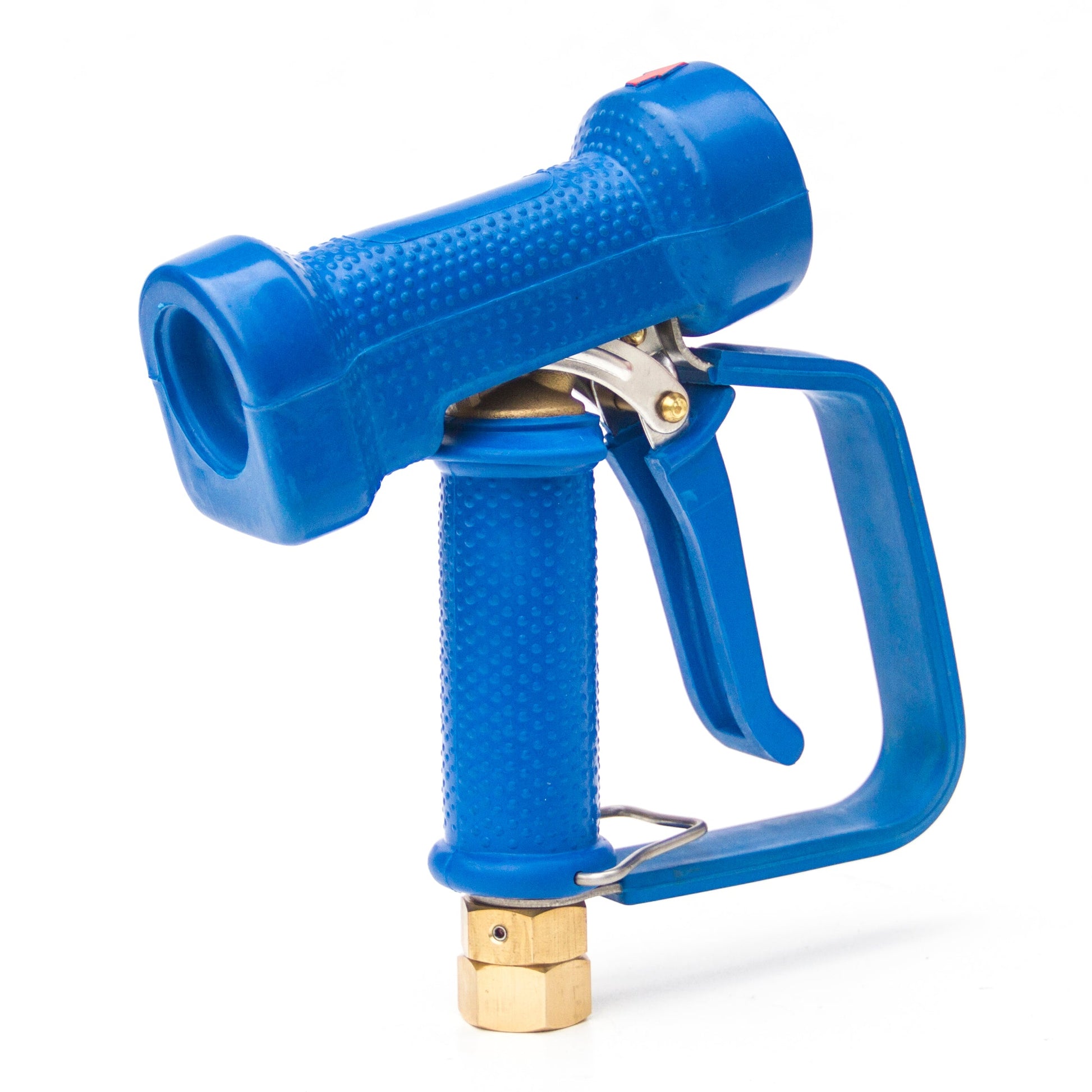 Side view of heavy duty spray gun with protective rubber coating showing trigger mechanism - Model HDWG-12